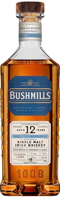 Bushmills 12 year Old &quot;Tequila Casks&quot; Single Malt Irish Whiskey