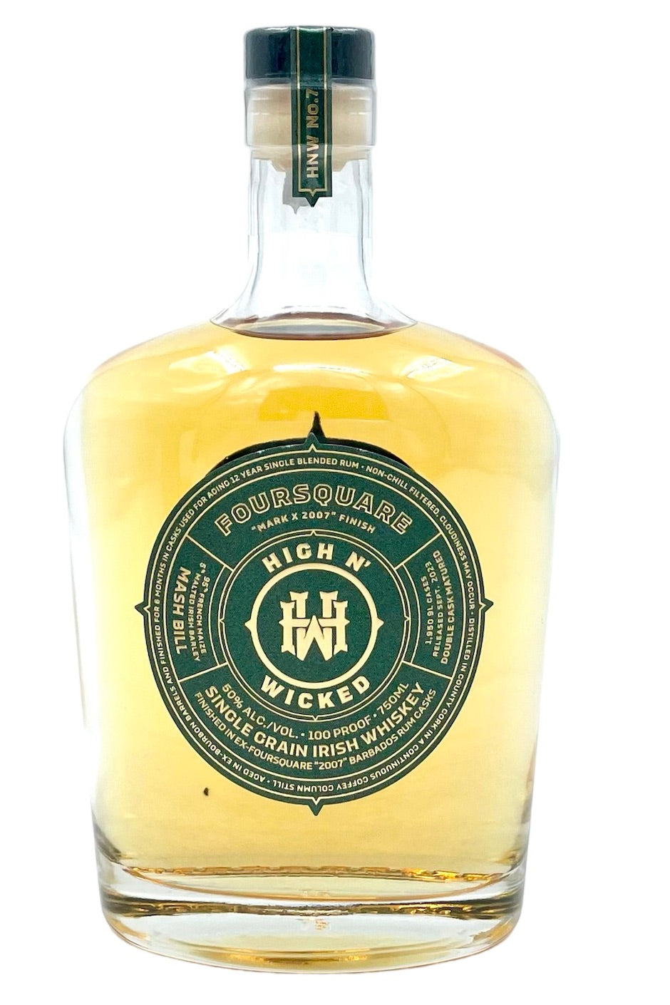 High N&#39; Wicked Single Grain Coffey Irish Whiskey &quot;Foursquare Rum Finish&quot;
