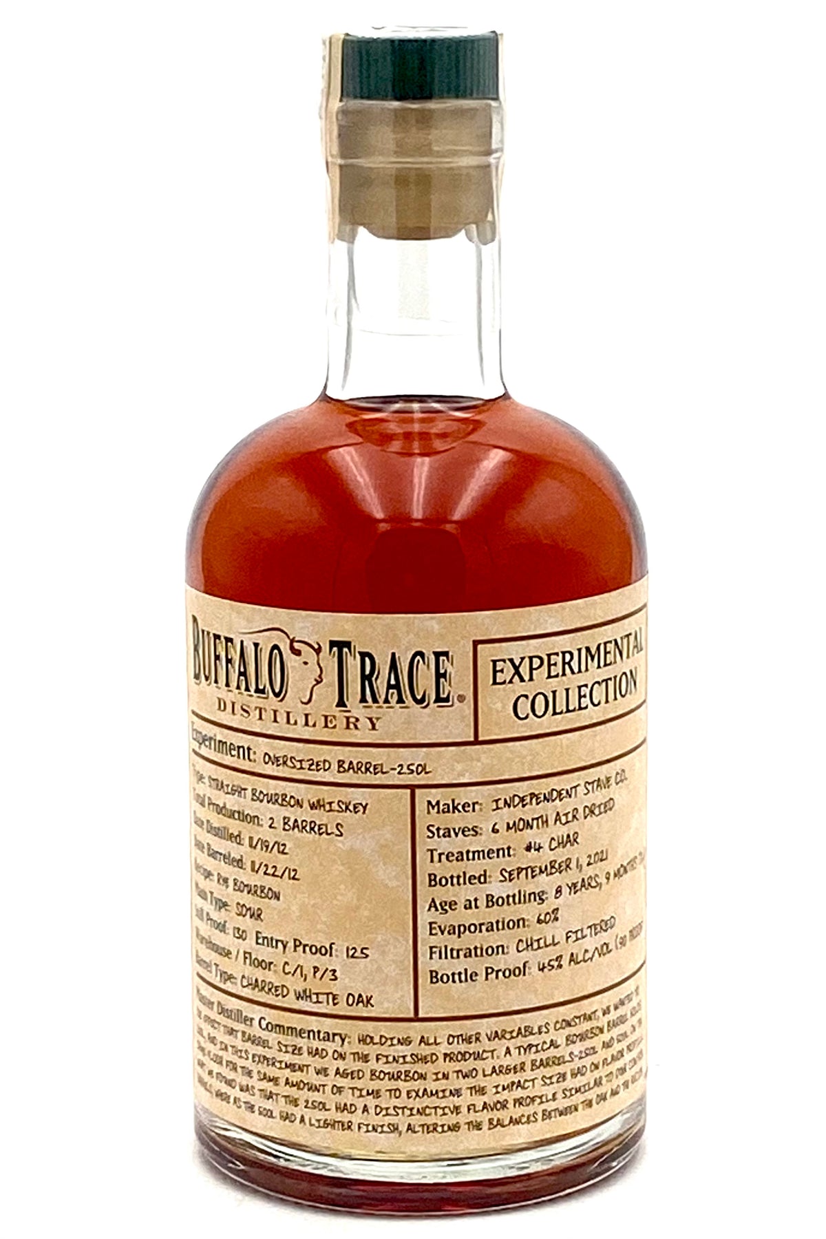 Buffalo Trace Experimental Collection &quot;Oversized Barrel 250L&quot; Bourbon Whiskey 375ml