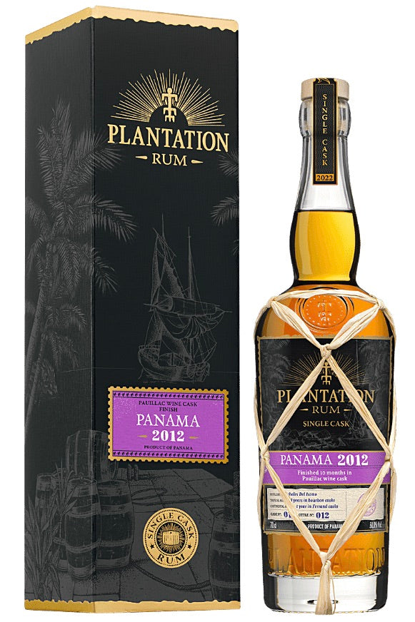 Plantation Rum Vintage 2012 Panama Single Cask Rum Finished in Pauillac Wine Cask