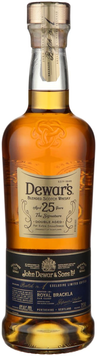 Dewar&#39;s &quot;The Signature&quot; Double Aged 25 Year Old Blended Scotch Whisky