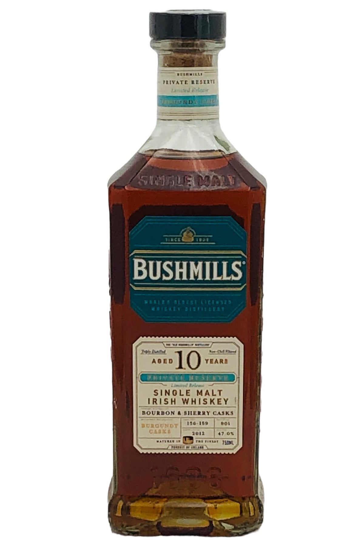 Bushmills 10 year Old &quot;Burgundy Casks&quot; Single Malt Irish Whiskey