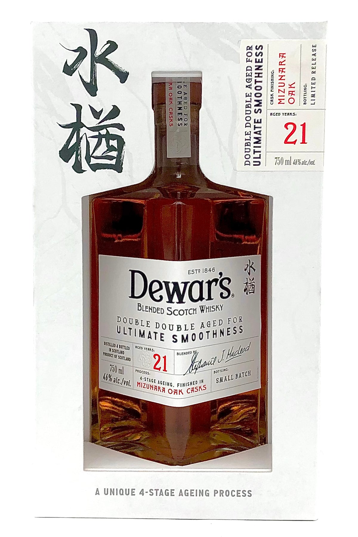 Dewar&#39;s &quot;Mizunara Oak&quot; Double Double 21 Year Old Scotch Whisky
