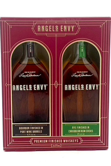 Angel&#39;s Envy Whiskey Gift Set Bourbon &amp; Rye 375 ml
