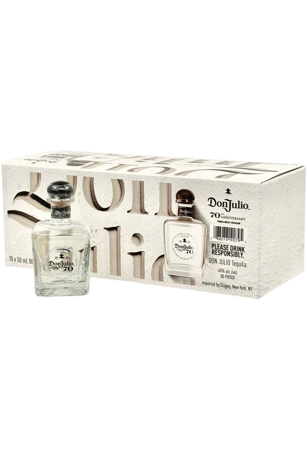 Buy Don Julio 70th Anniversary Anejo Claro Tequila 10 x 50 ml Online