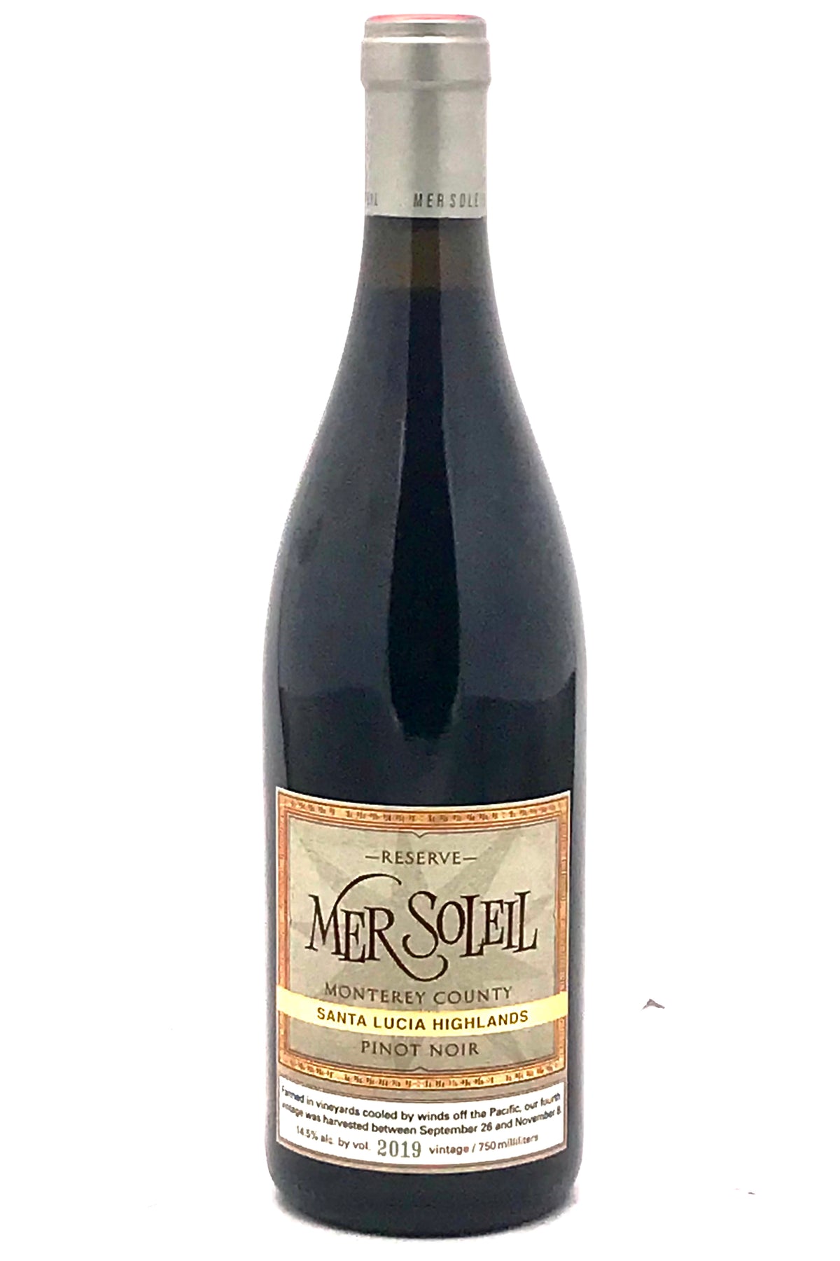 Mer Soleil 2019 Reserve Pinot Noir Santa Lucia Highlands
