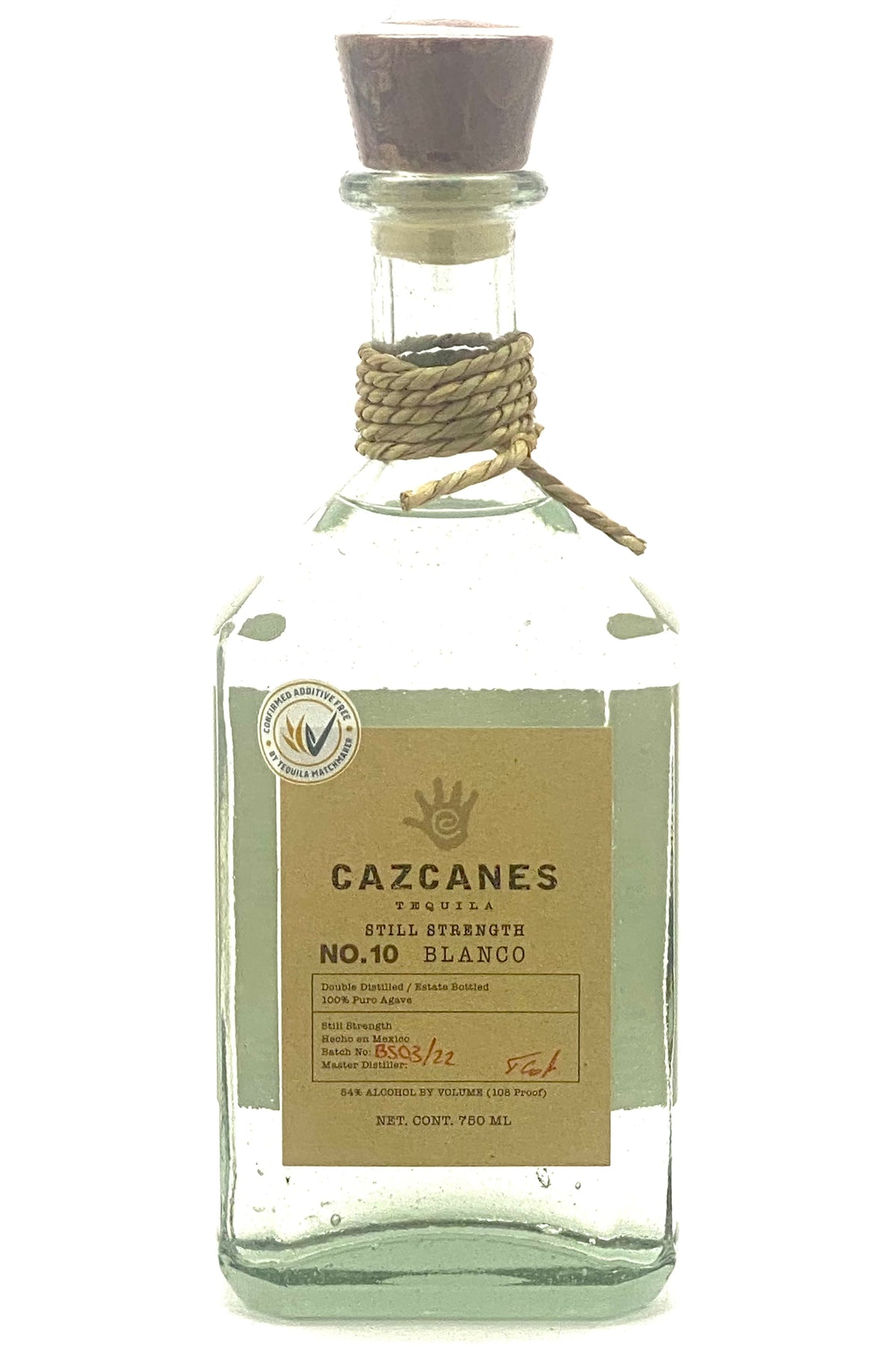 Cazcanes Tequila Still Strength Blanco No. 10