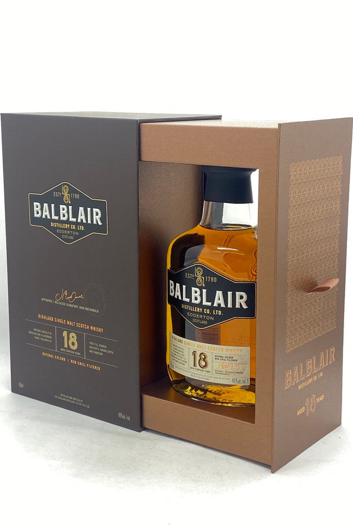 Balblair 18 Year Old Single Malt Scotch Whisky