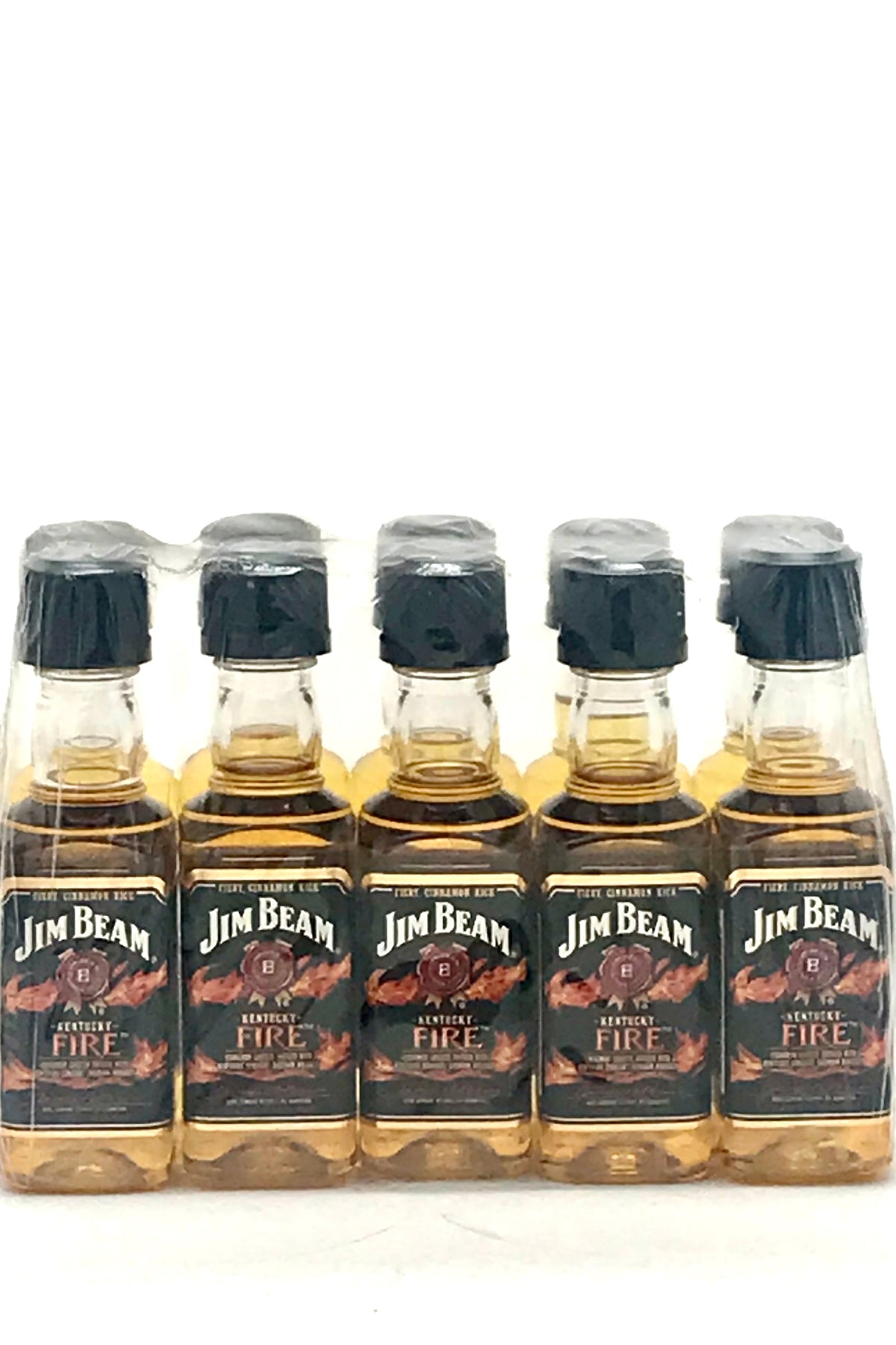 Jim Beam Kentucky Fire Cinnamon flavored Whiskey 12 x 50 ml