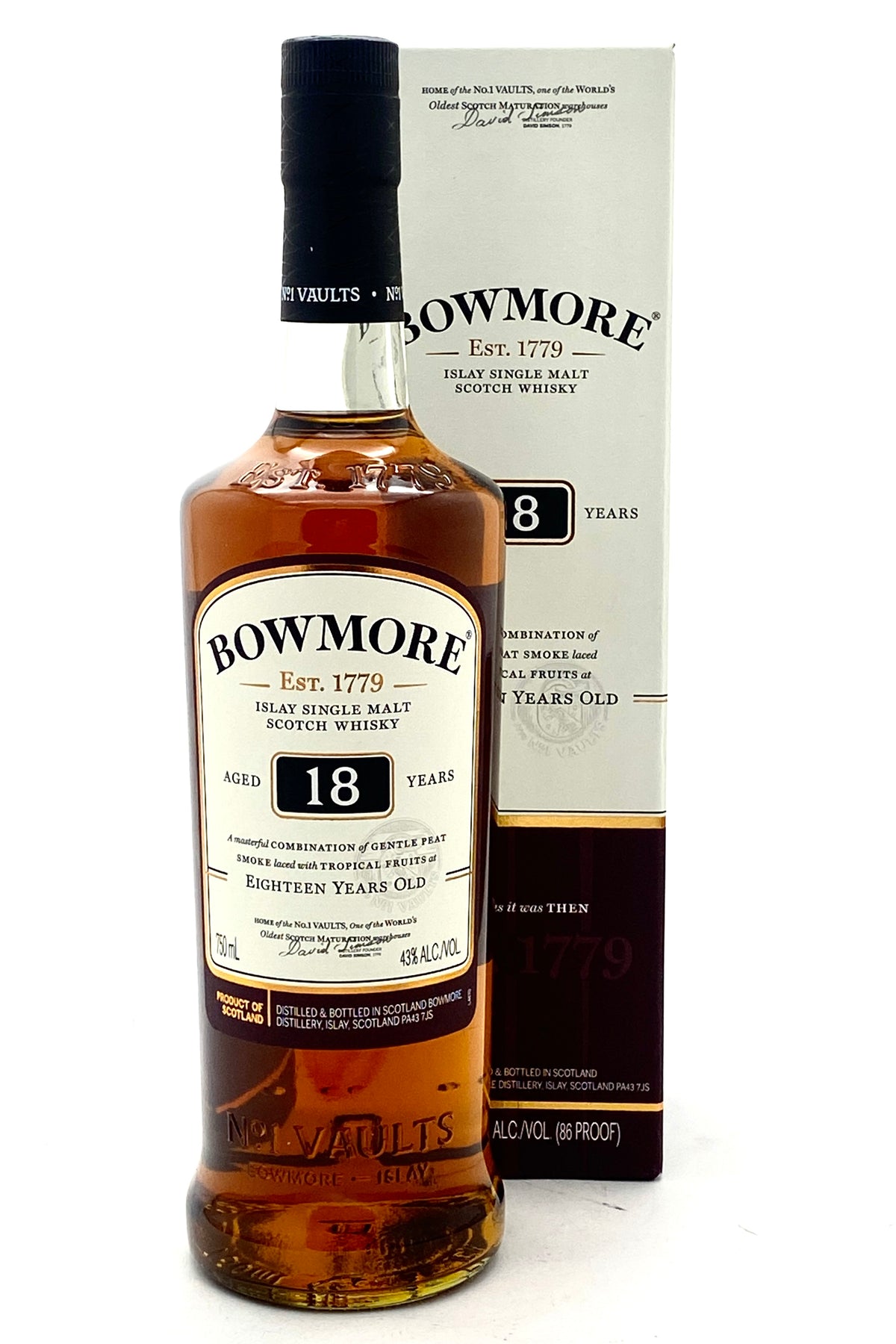 Bowmore 18 Year old Islay Single Malt Scotch Whisky