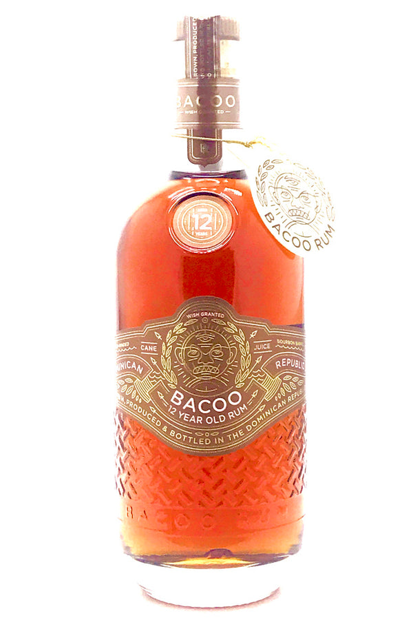 Buy Bacoo 12 Year Old Rum Dominican Republic 750ml Online