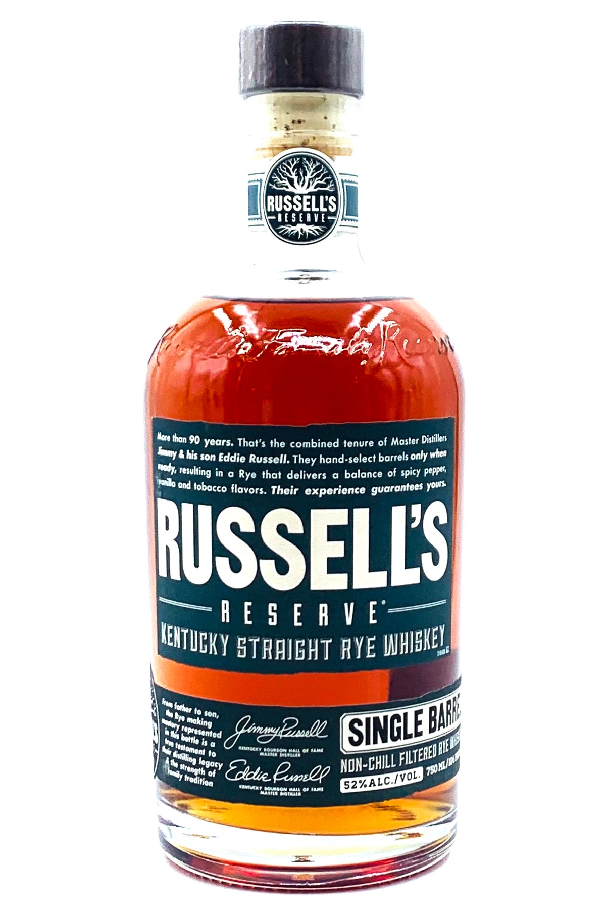 Russell&#39;s Reserve Single Barrel Rye Whiskey 104 Proof