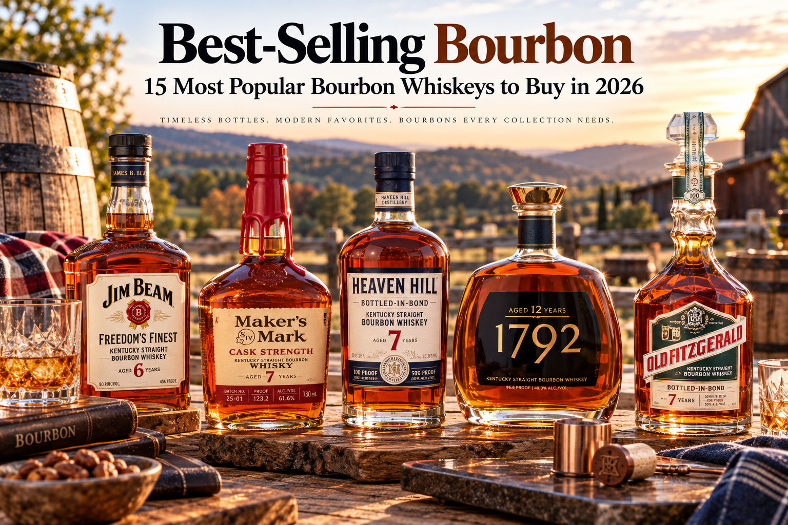 Best-Selling Bourbon: 15 Most Popular Bourbon Whiskeys to Buy in 2026