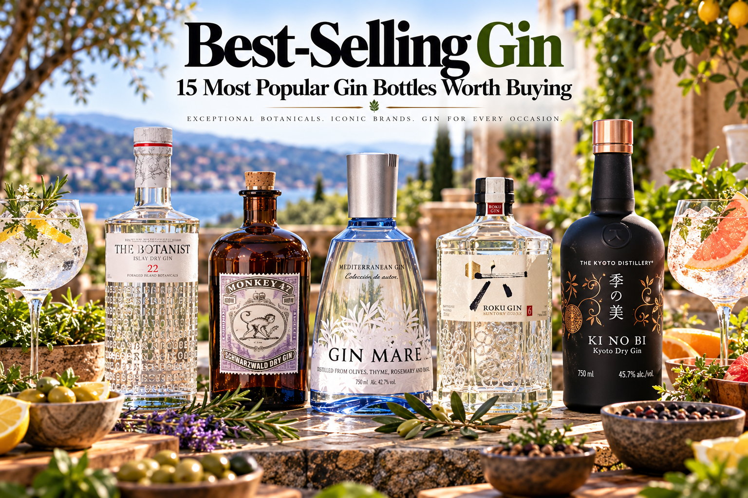 Best-Selling Gin: 15 Most Popular Gin Bottles Worth Buying
