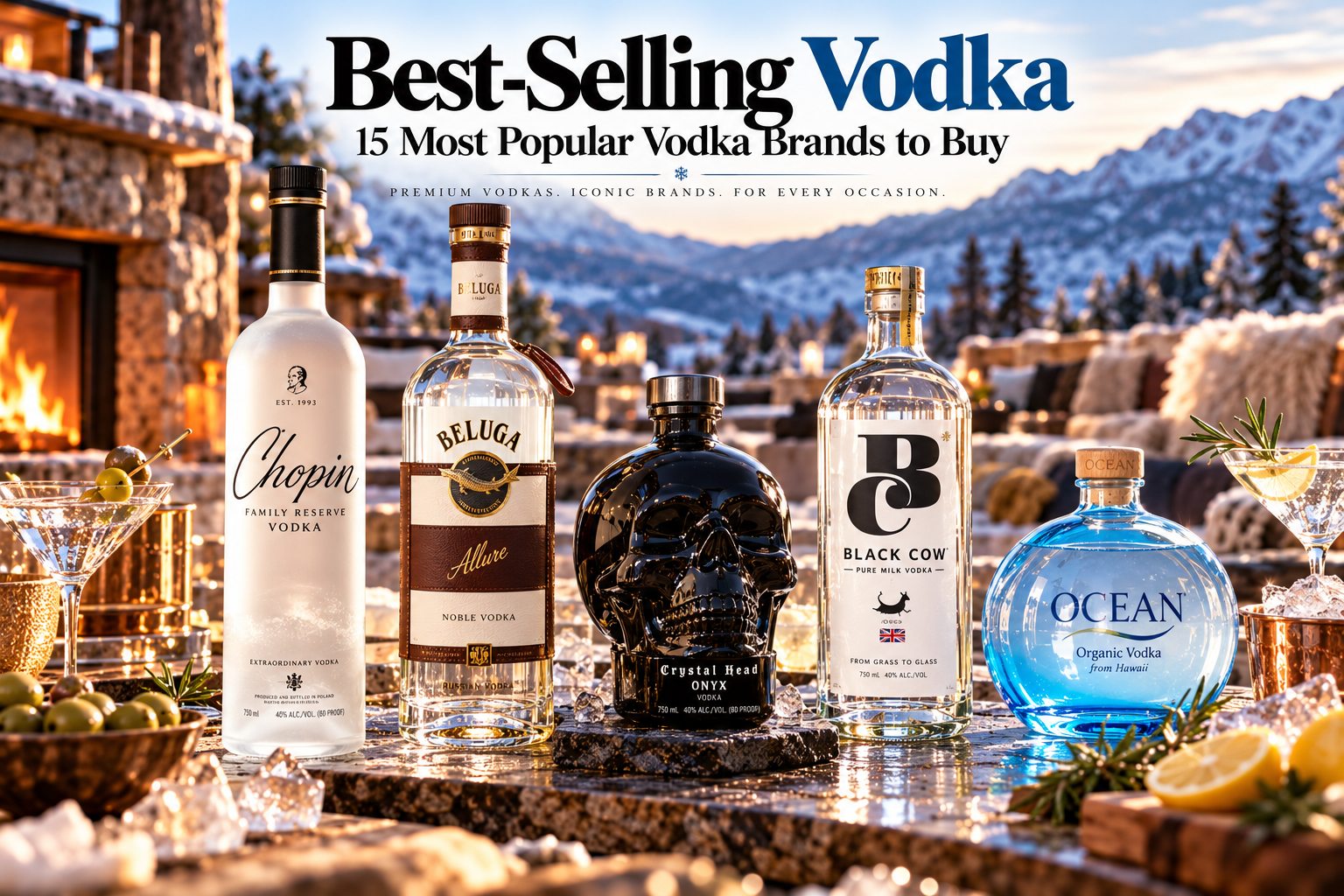 Best-Selling Vodka: 15 Most Popular Vodka Brands to Buy