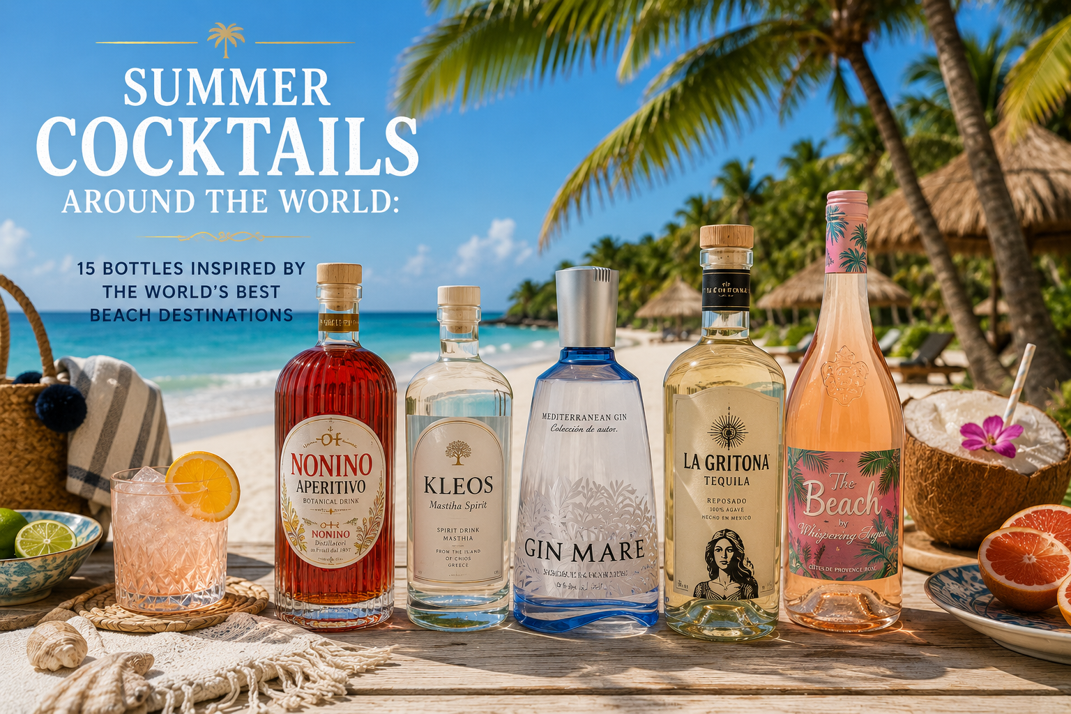 Summer Cocktails Around the World: 15 Bottles Inspired by the World's Best Beach Destinations