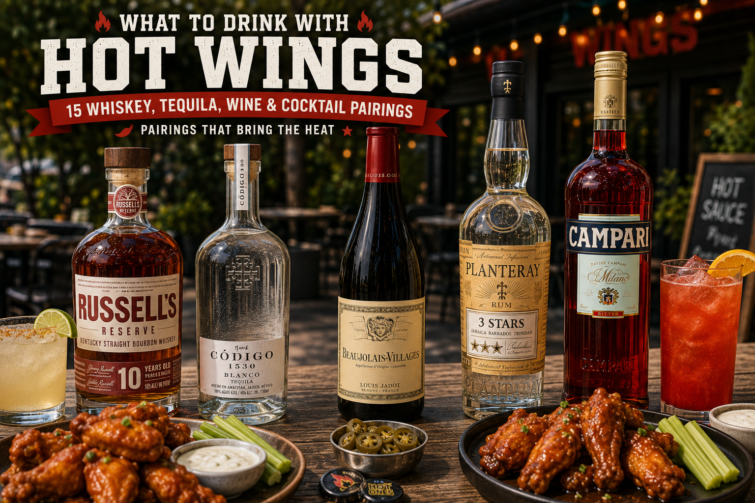 What to Drink With Hot Wings: 15 Whiskey, Tequila, Wine & Cocktail Pairings
