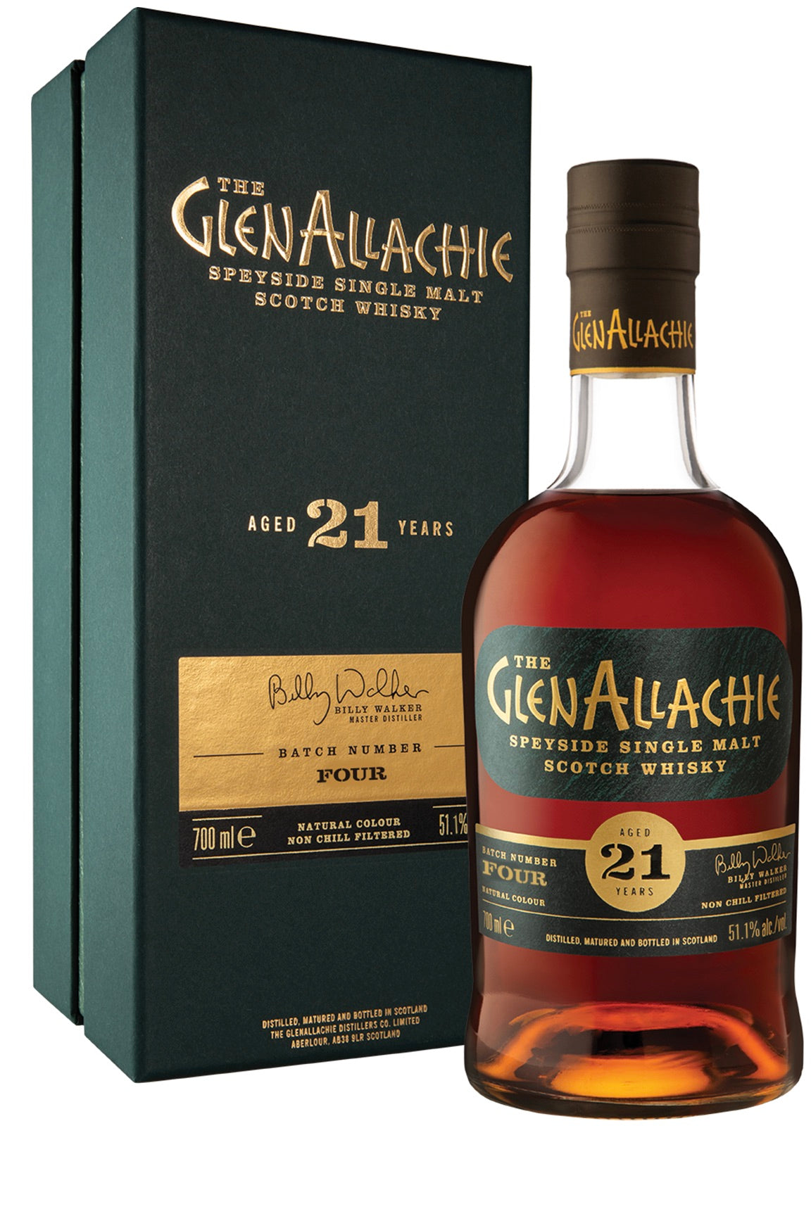 GlenAllachie 21 Year Old &quot;Batch 4&quot; Single Malt Scotch Whisky