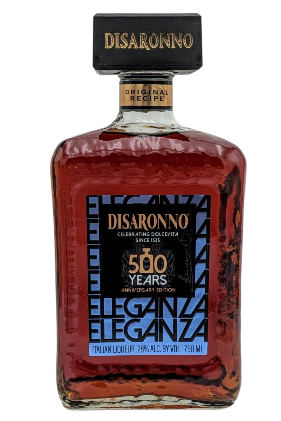 Disaronno 500th Anniversary Amaretto Liqueur "Celebrating Dolcevita Since 1525"