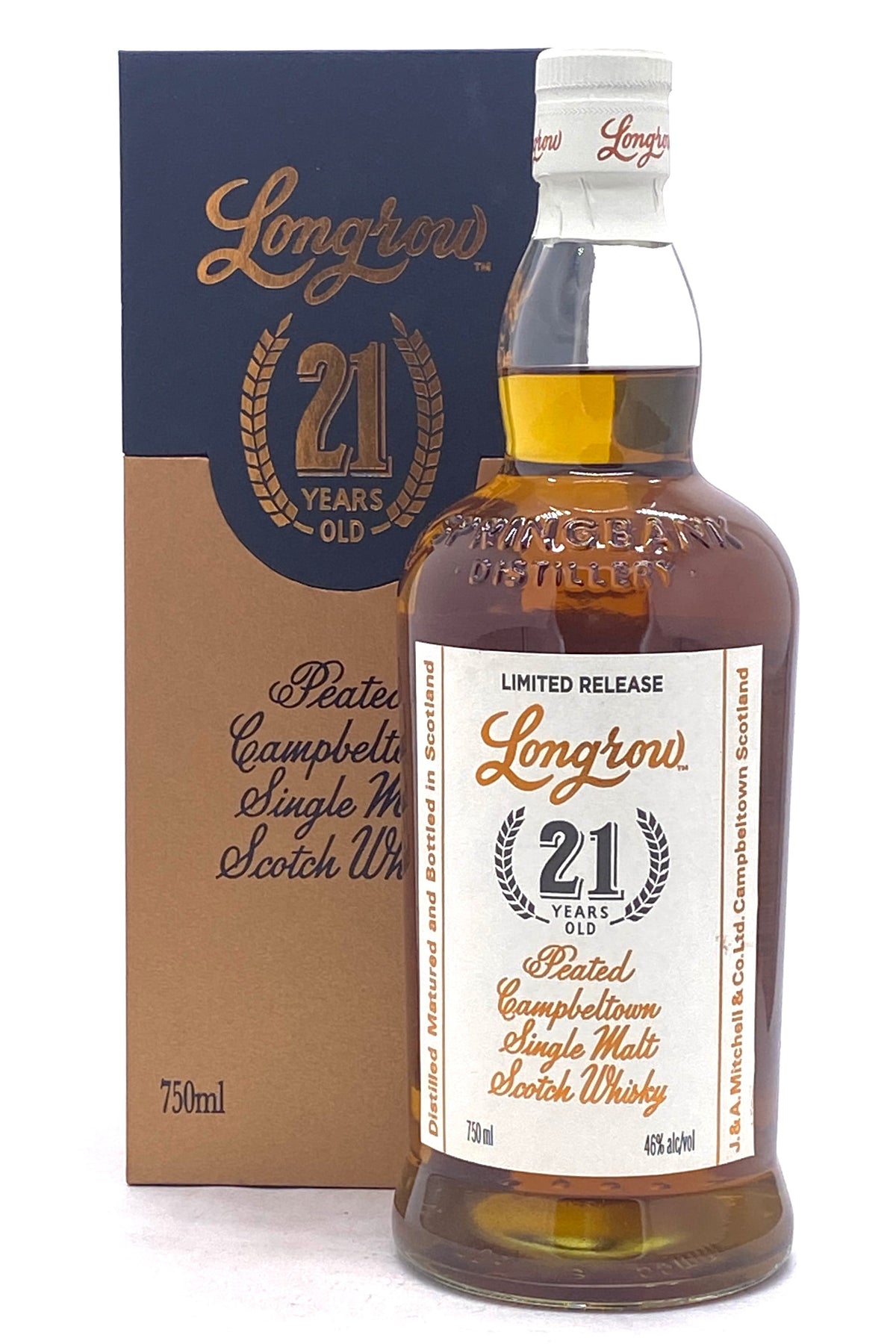 Longrow 21 Year Old 2023 Release Single Cask Peated Scotch Whisky