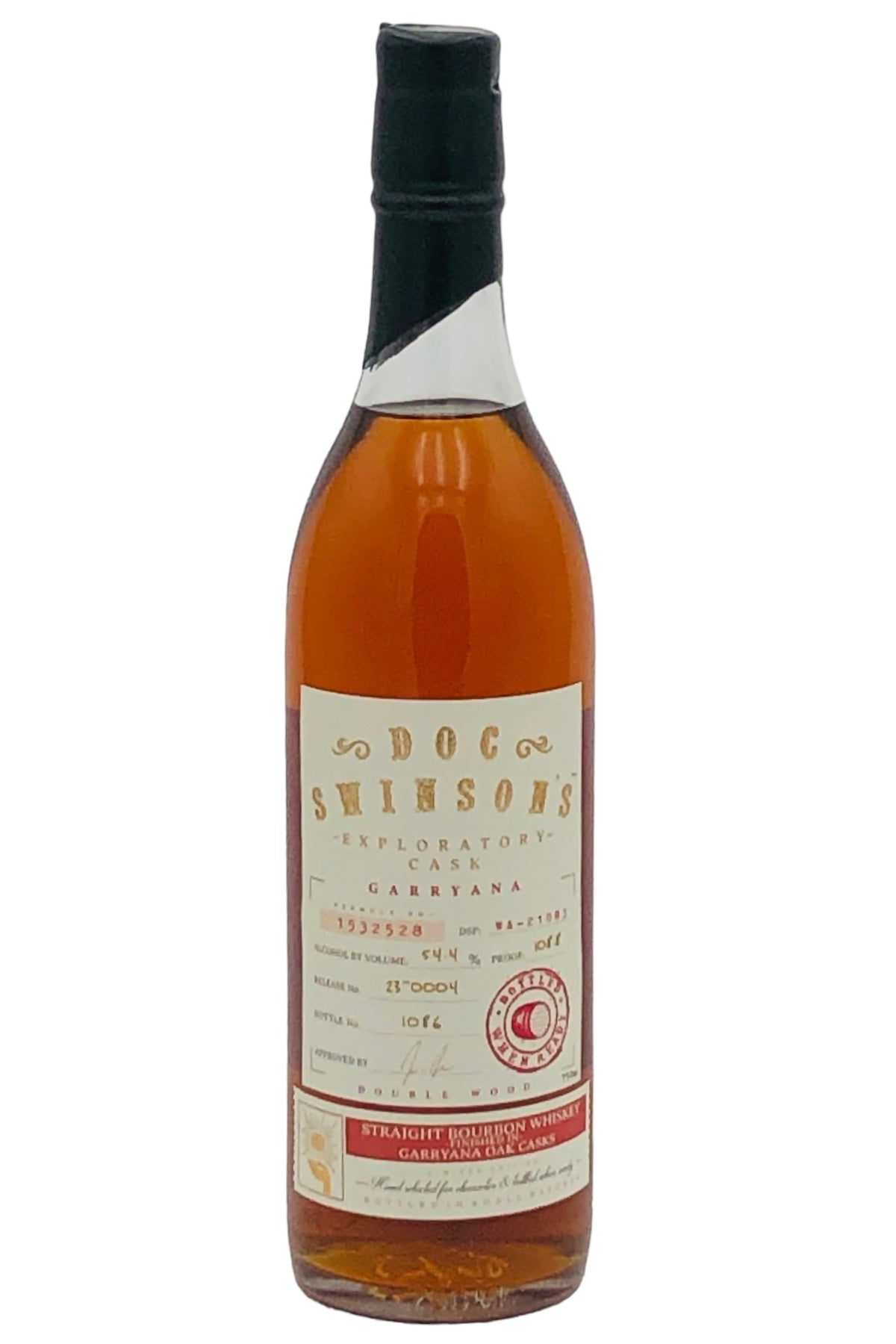 Doc Swinson's Garryana Straight Bourbon Whiskey Garry Oak Finish 750ml