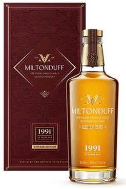 Miltonduff &quot;by Secret Speyside&quot; Vintage 1991 32 Year Old Single Malt Scotch Whisky