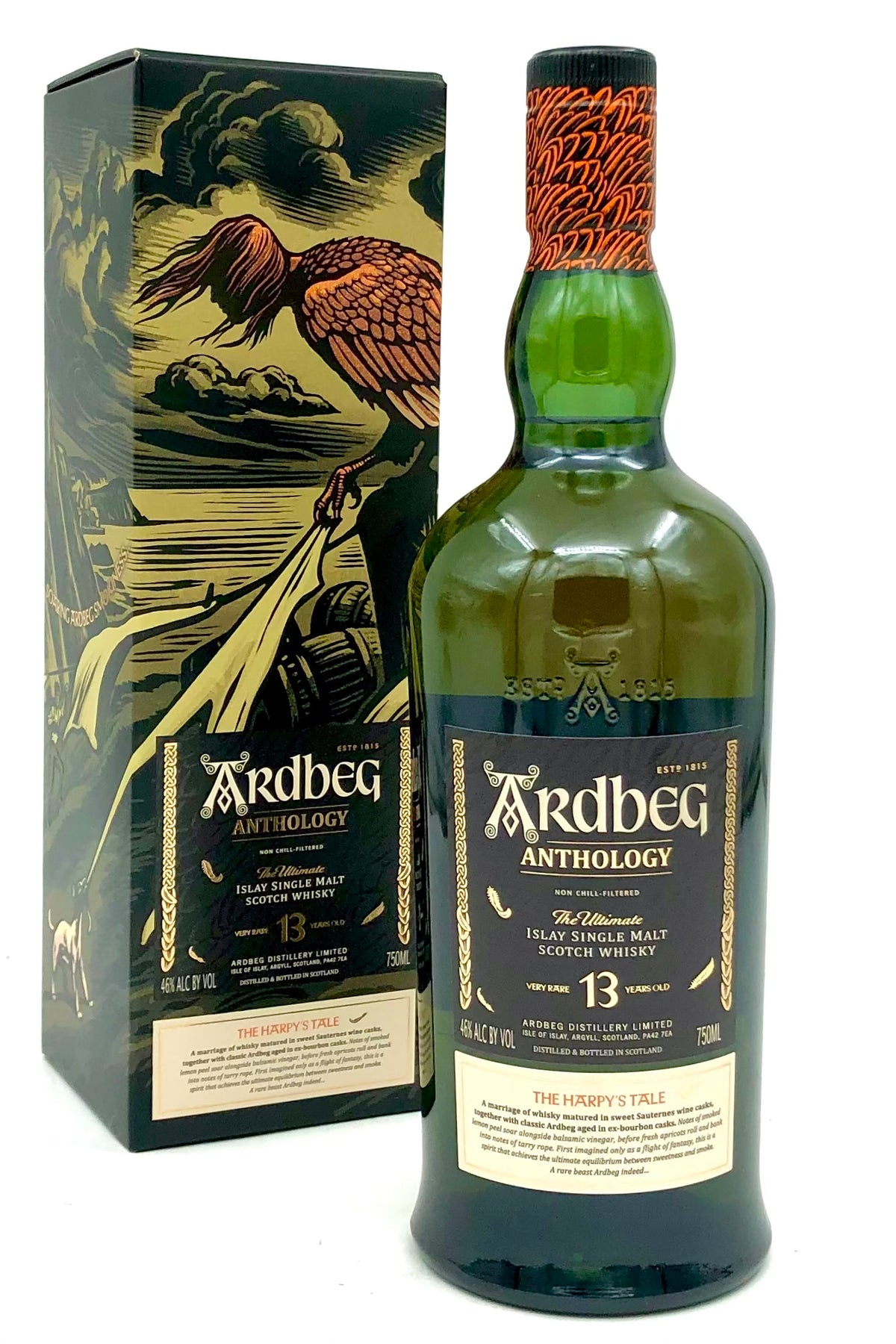 Ardbeg &quot;Anthology: The Harpy&#39;s Tale&quot; The Ultimate 13 Year Old Single Malt Scotch Whisky