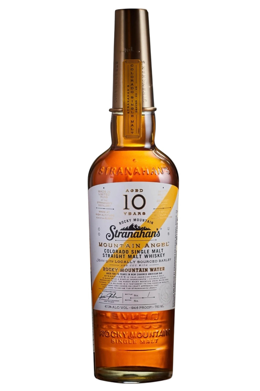 Stranahan's Mountain Angel 10 Year Old Batch 4 Release Single Malt Whiskey