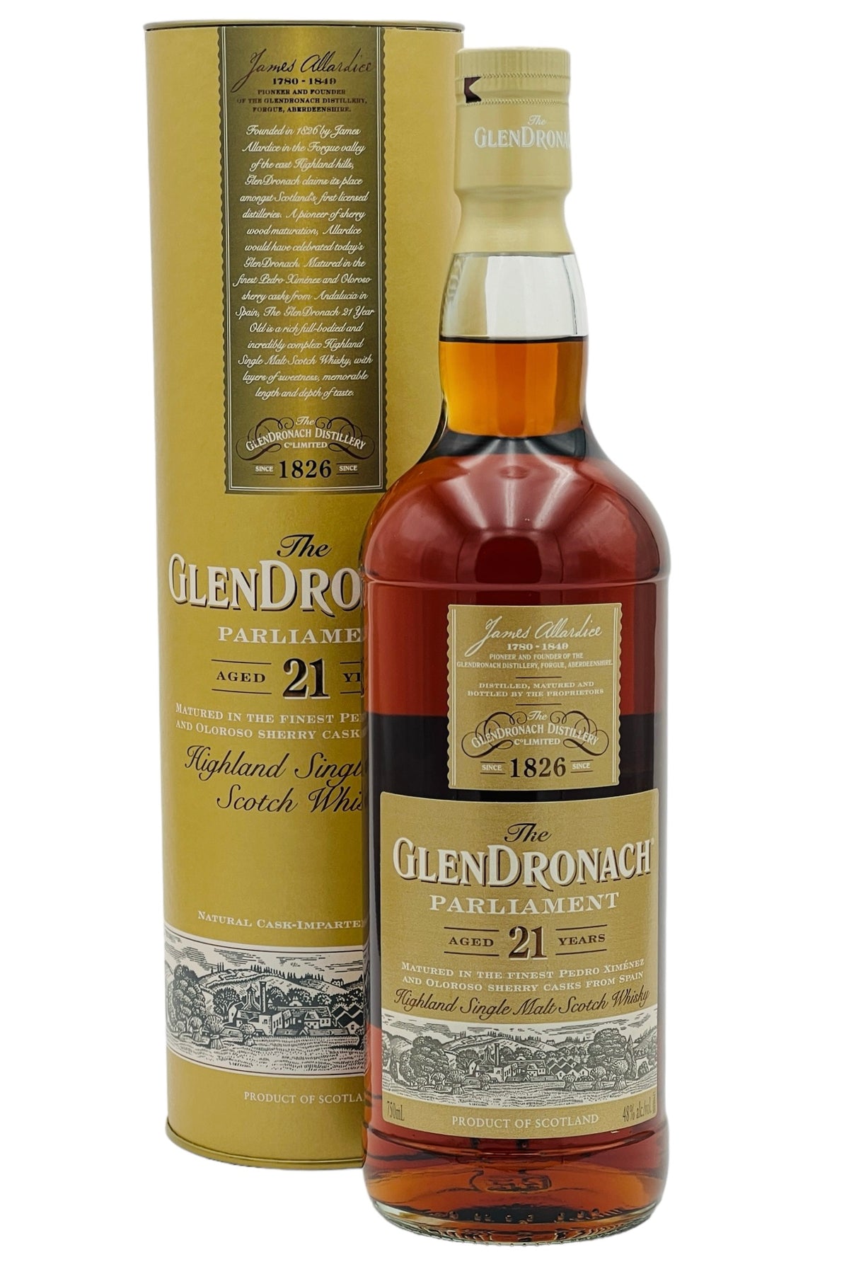 GlenDronach 21 Years Old Parliament Scotch Whisky