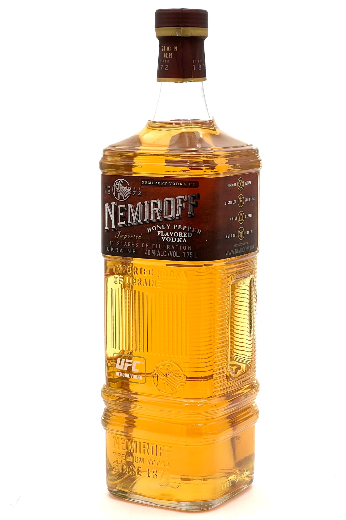 Nemiroff Honey Pepper Ukrainian Vodka 1750 ml (1.75L)