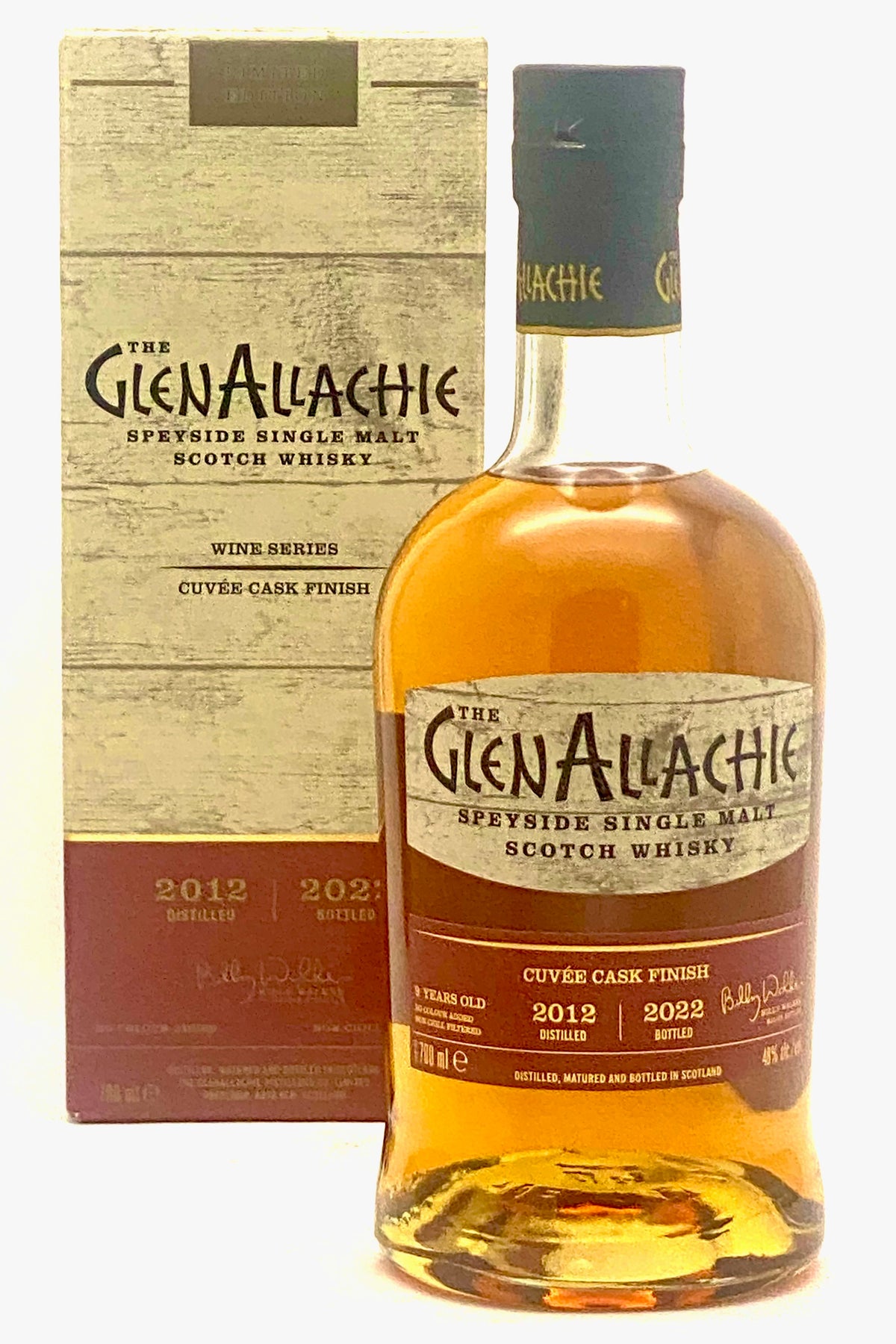 GlenAllachie 2012 Wine Cask Series &quot;Cuveé Cask Finish&quot; Single Malt Scotch Whisky