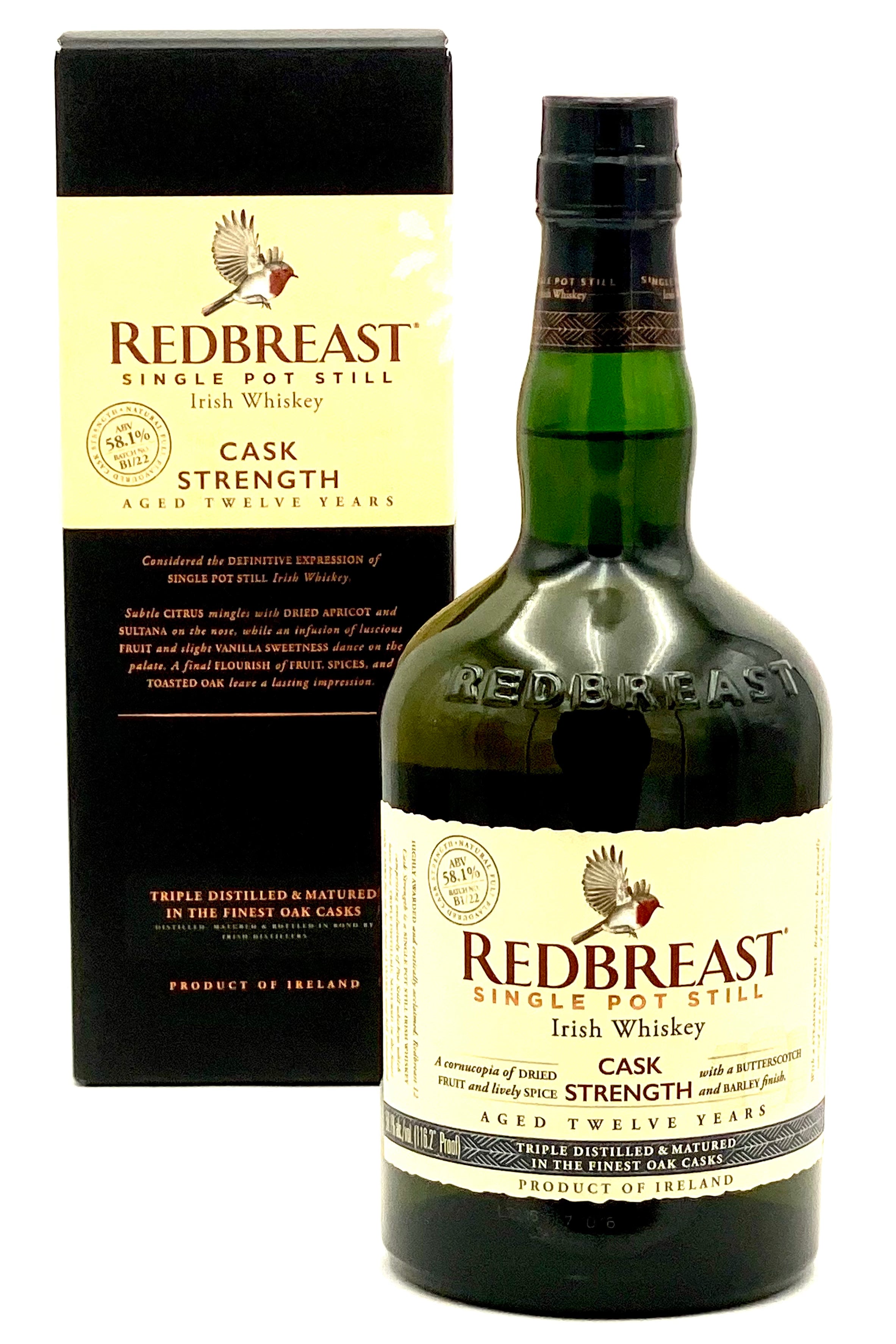 Buy Redbreast 12 Year Cask Strength Irish Whiskey Online
