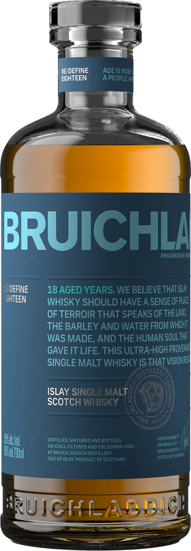 Bruichladdich 18 Year Old Single Malt Scotch Whisky