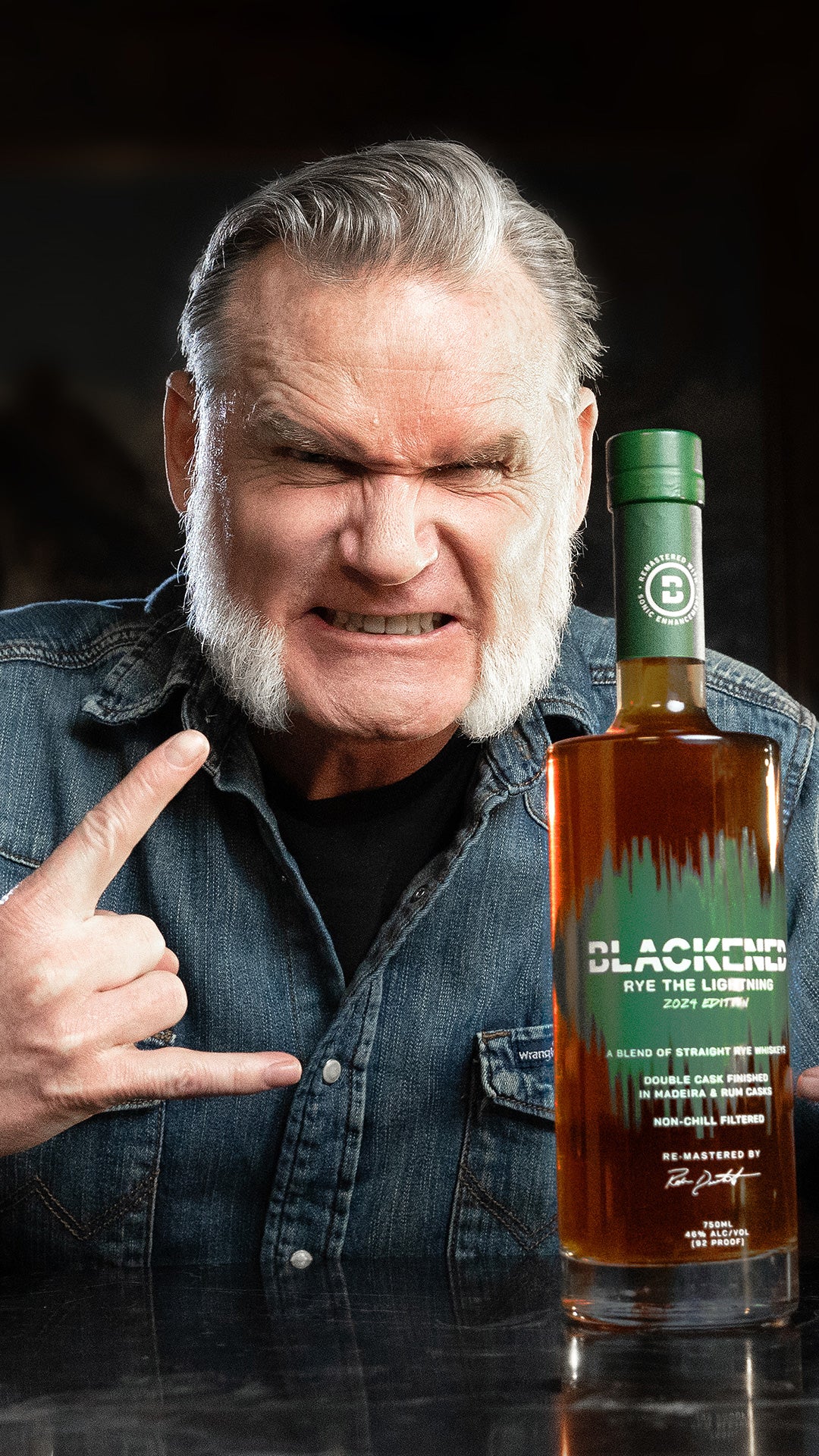 Blackened &quot;Rye The Lightning&quot; 2024 Edition Double Cask Finished Rye Whiskey