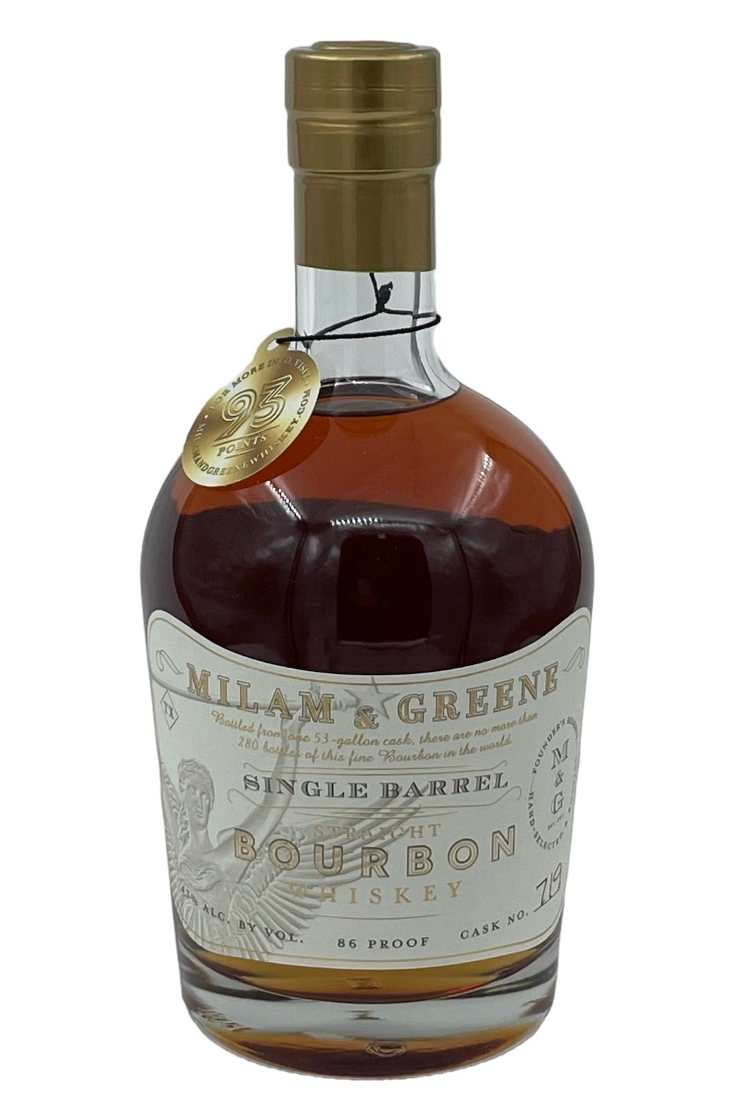 Milam &amp; Greene Single Barrel Straight Bourbon Whiskey