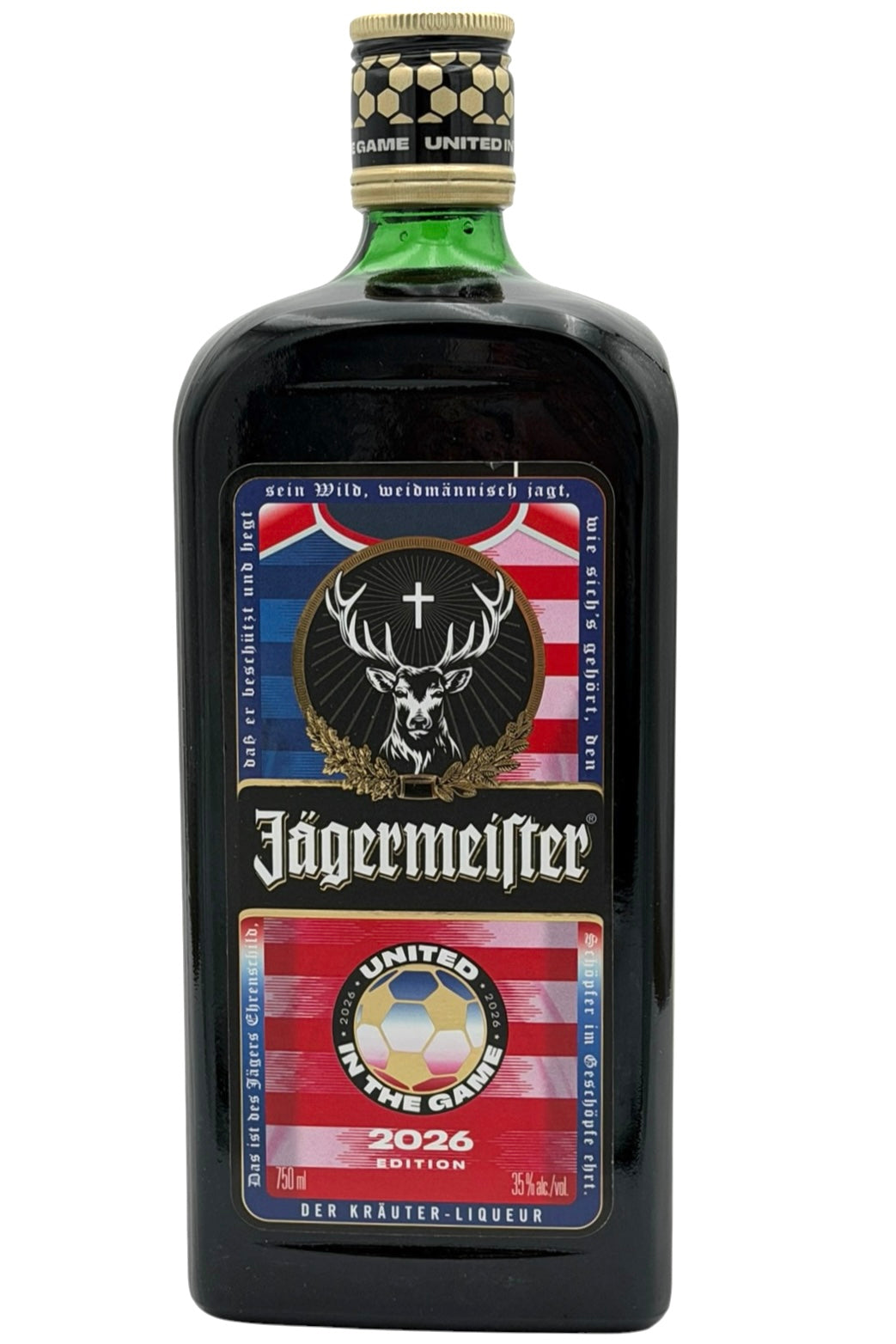 Jägermeister "United in the Game" 2026 USA Limited Edition Herbal Liqueur 750ml