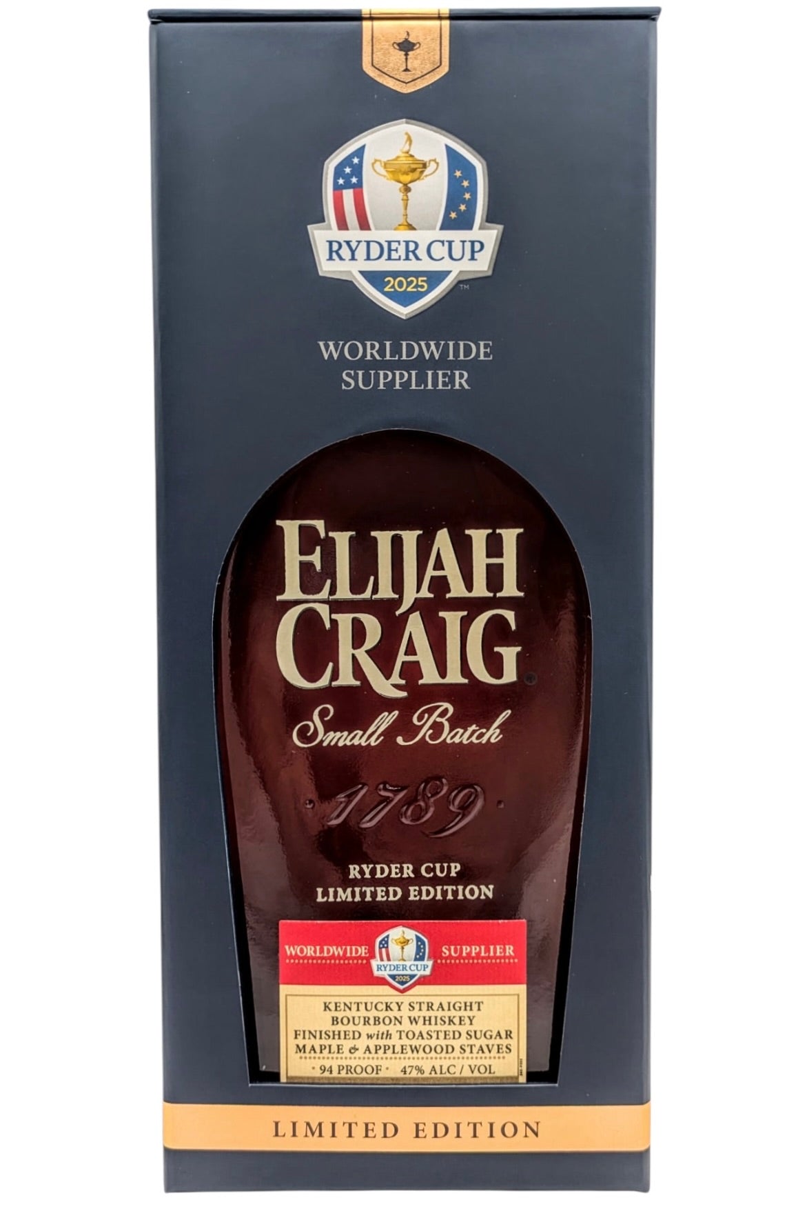 Elijah Craig "Ryder Cup 2025" Toasted Barrel Bourbon Whiskey Limited Edition