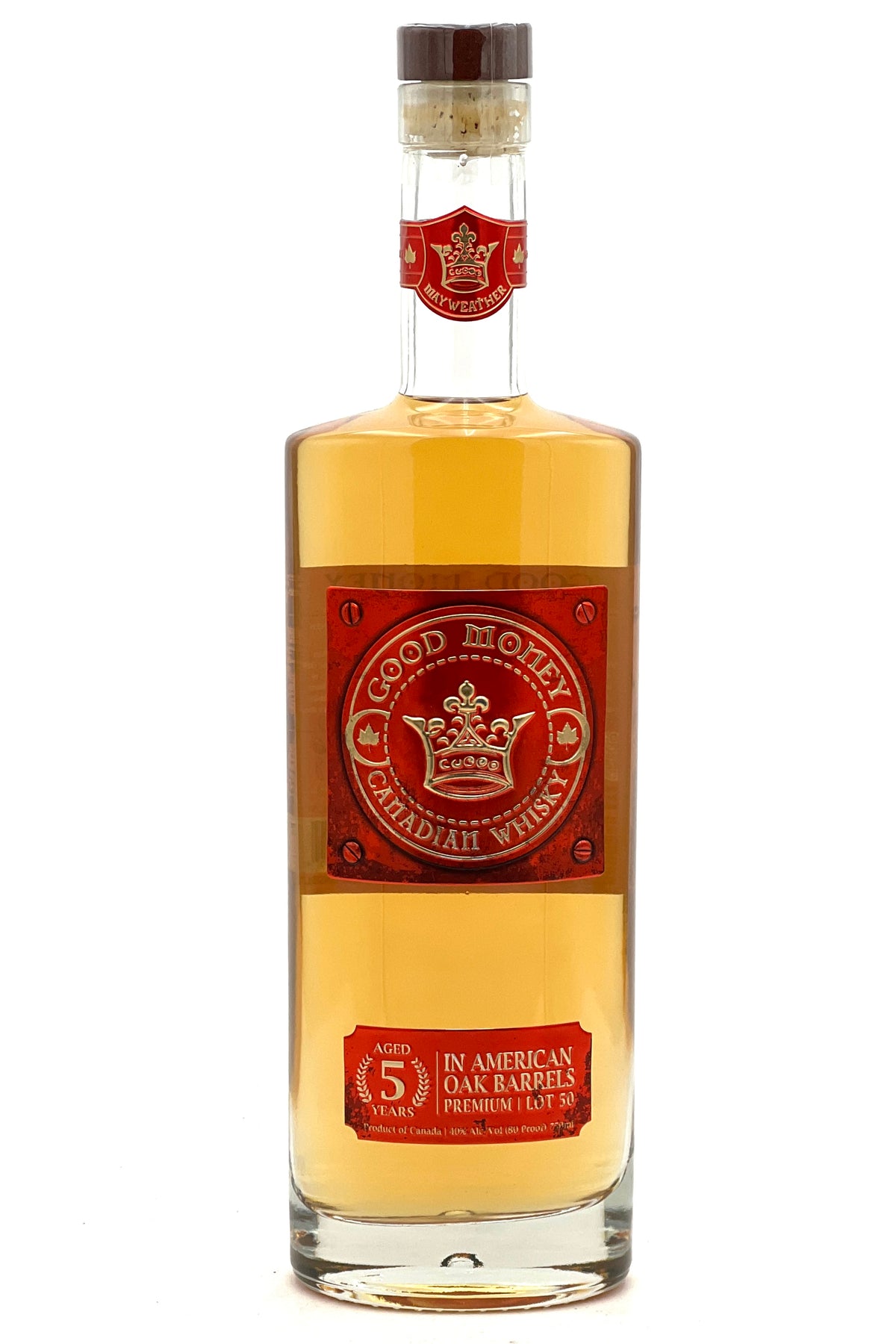 Good Money 5 Year Old Canadian Whiskey by Floyd Mayweather Lot 50