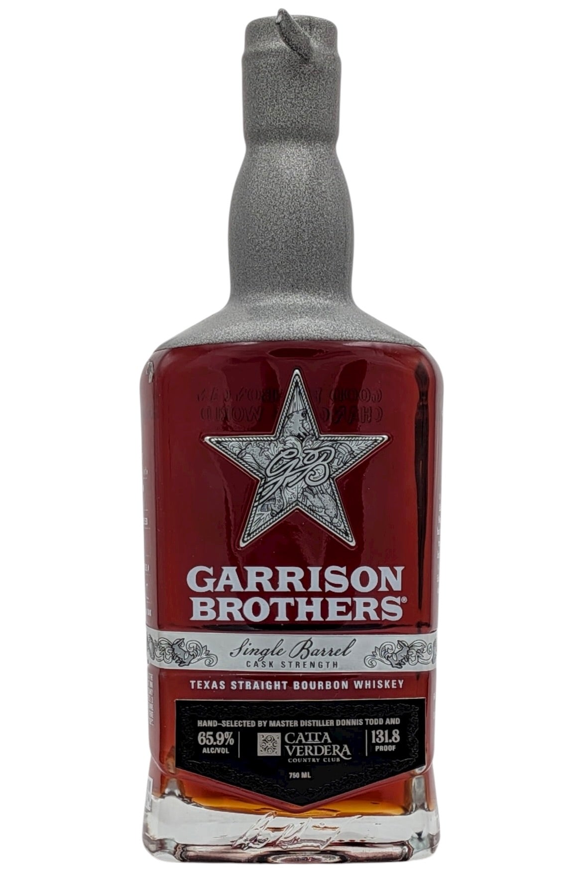 Garrison Brothers Cask Strength Single Barrel Texas Bourbon Whiskey Catta Verdera