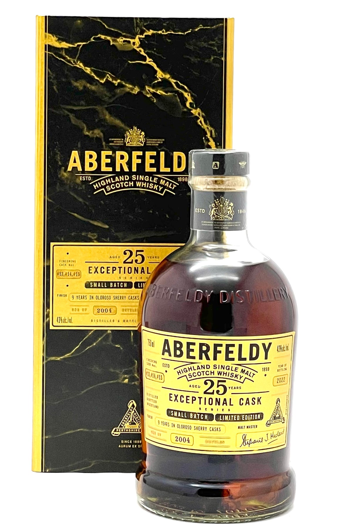 Aberfeldy 25 Year Single Malt Scotch Whisky Exceptional Cask Series