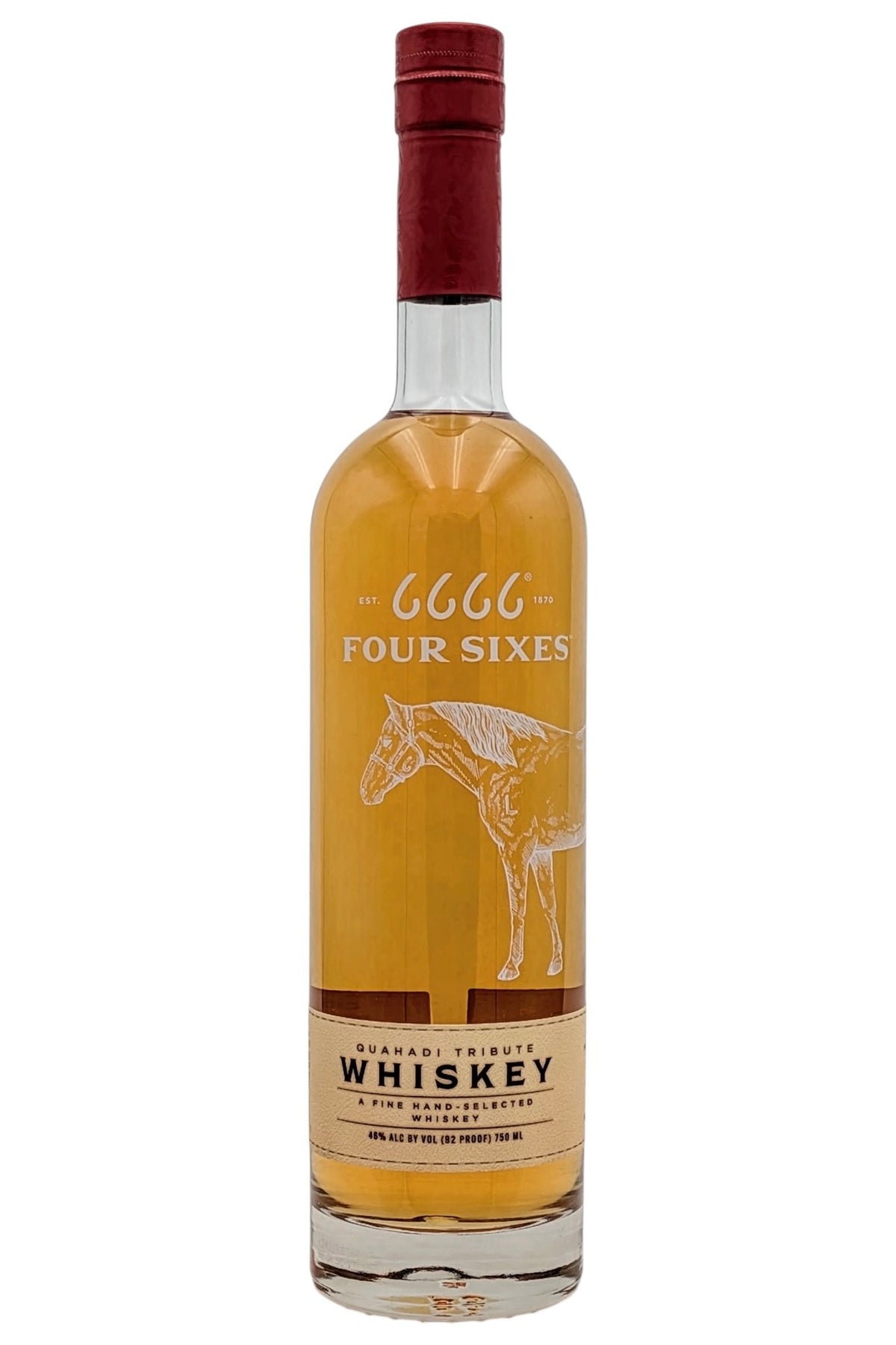 6666 (Four Sixes) Blended American Whiskey 750ml (92 Proof / 46% ABV)