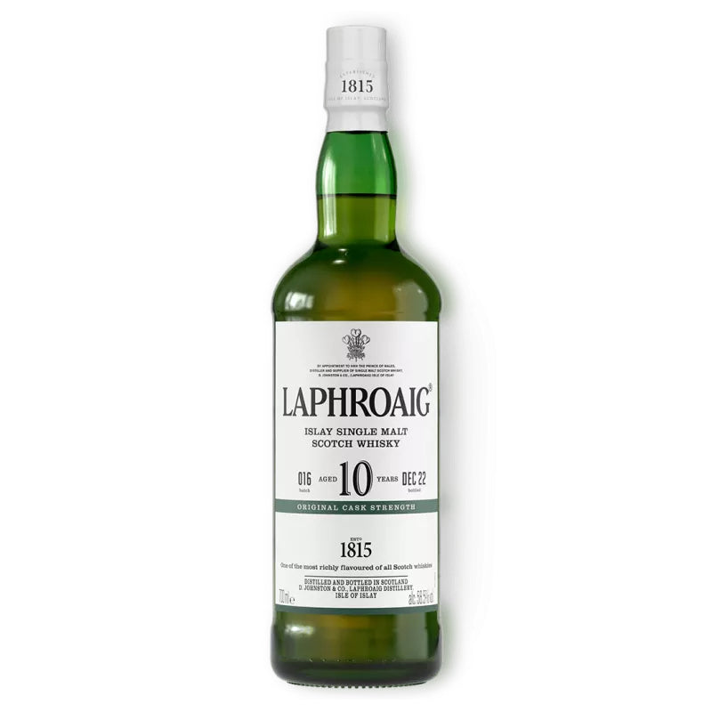 Laphroaig 10 yr. Cask Strength Scotch