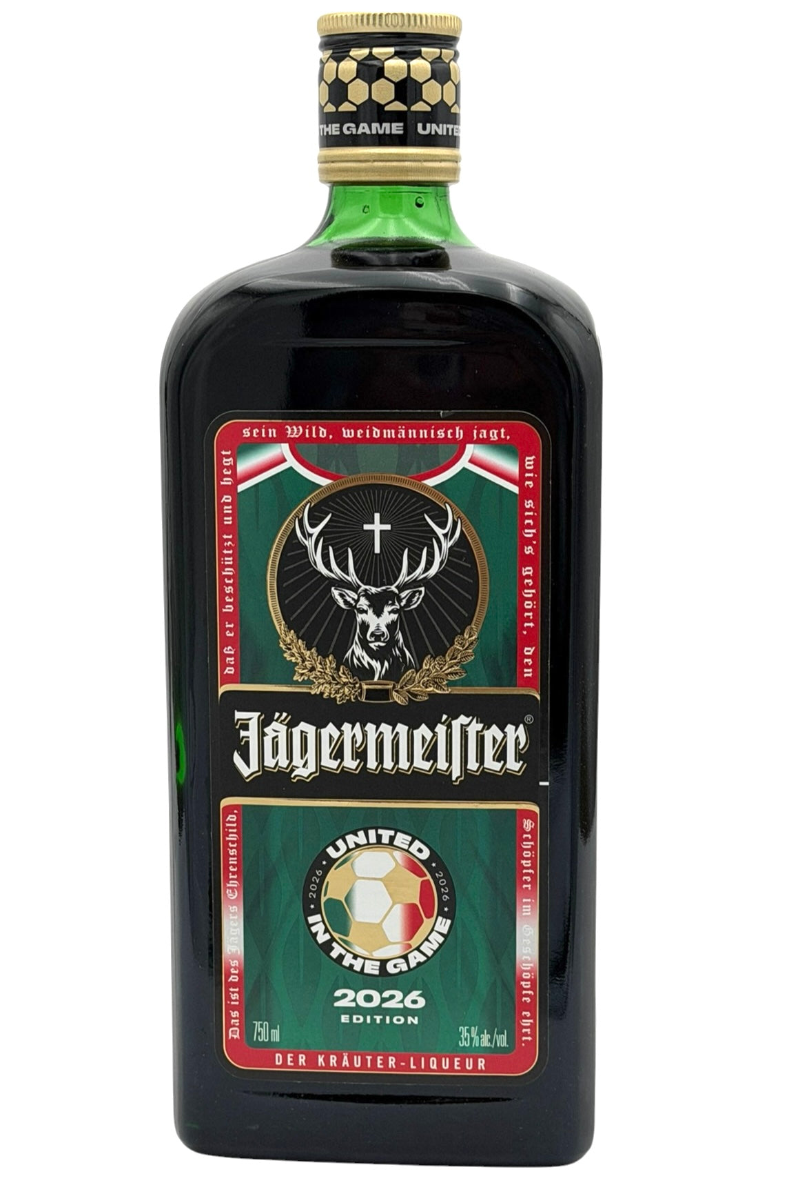 Jägermeister "United in the Game" 2026 Mexico Limited Edition Herbal Liqueur 750ml
