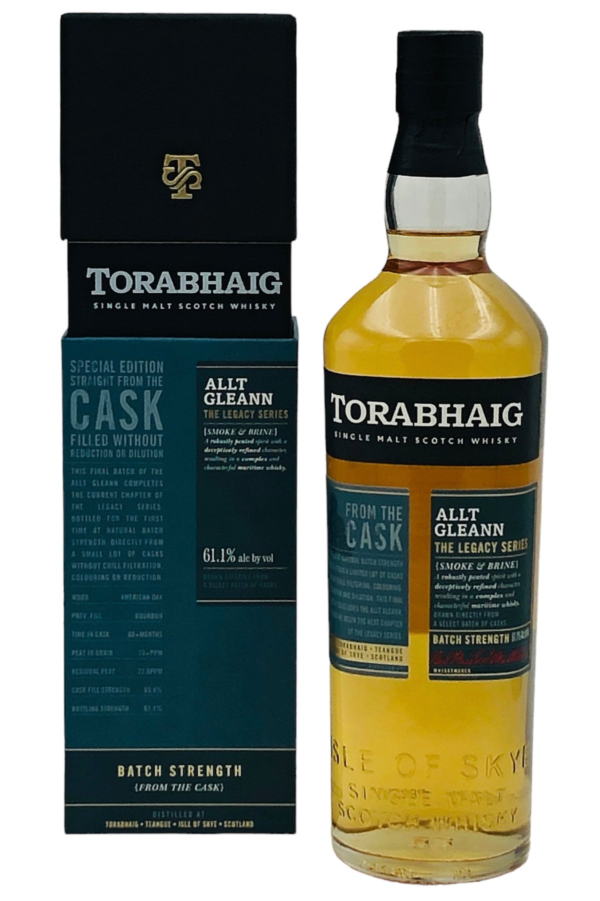 Torabhaig Legacy Series &quot;Cask Strength&quot; Allt Gleann Single Malt Scotch Whisky from the Isle of Sky