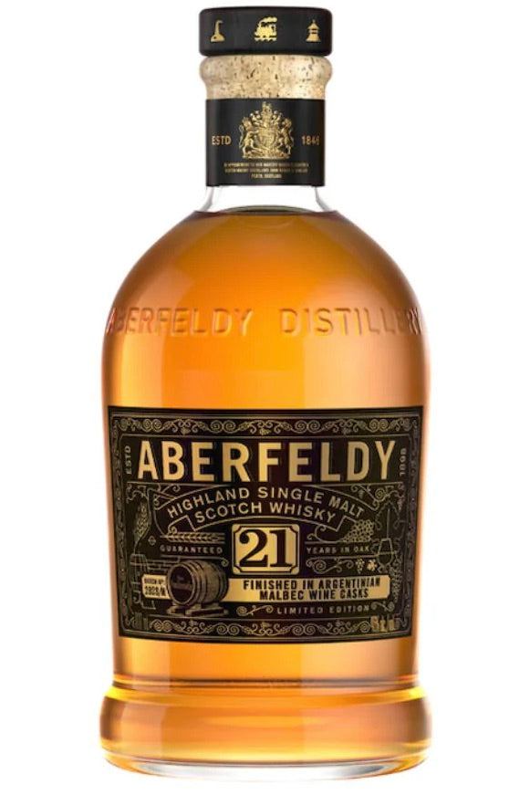 Aberfeldy 21 Year &quot;Argentinian Malbec Casks&quot; Single Malt Scotch Whisky