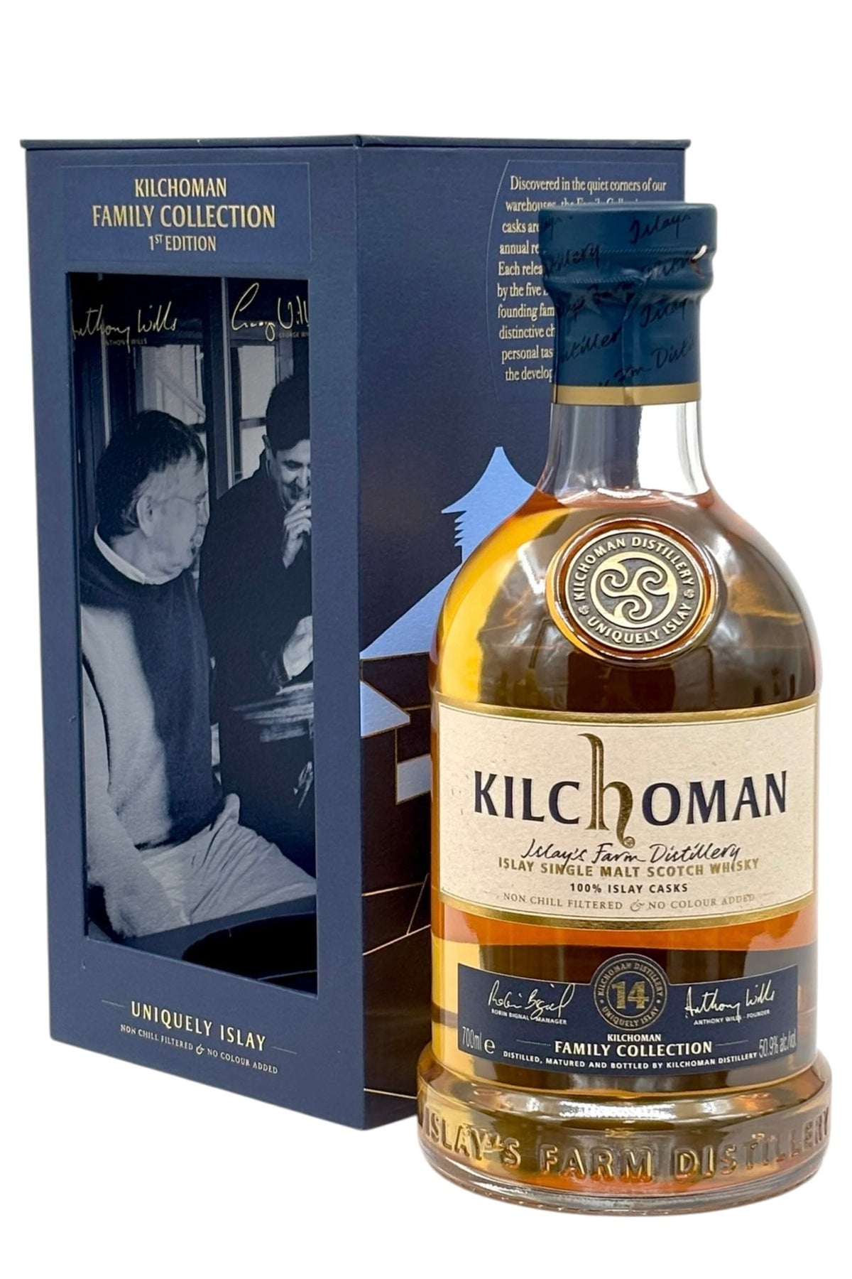 Kilchoman Family Collection (Family Casks) 1st Edition 14 Year Old 100% Islay Rockside Barley Ex-Bourbon Barrels Single Malt Scotch Whisky 700ml
