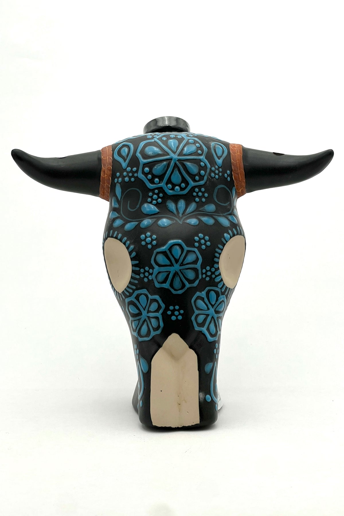 Trophy Head Ceramic Bison Head Reposado Tequila by Los Azulejos