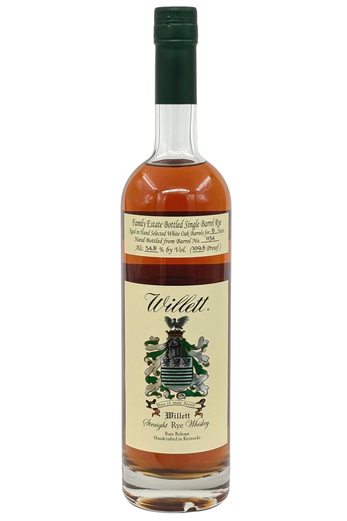 Willett Family Estate “Hail Mary” 6 Year Old Rye Whiskey Cask #1154 750 ml