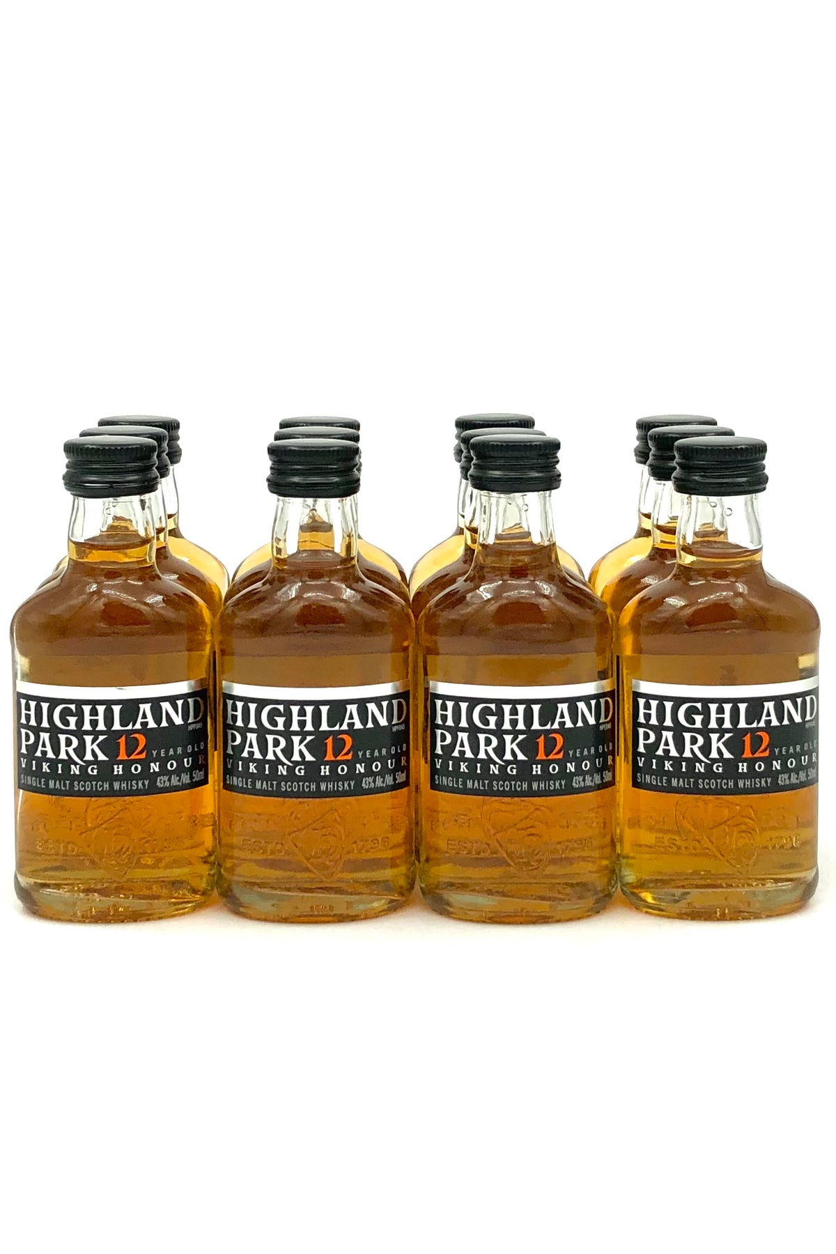 Highland Park 12 Year Old Scotch Whisky 12 x 50 ml