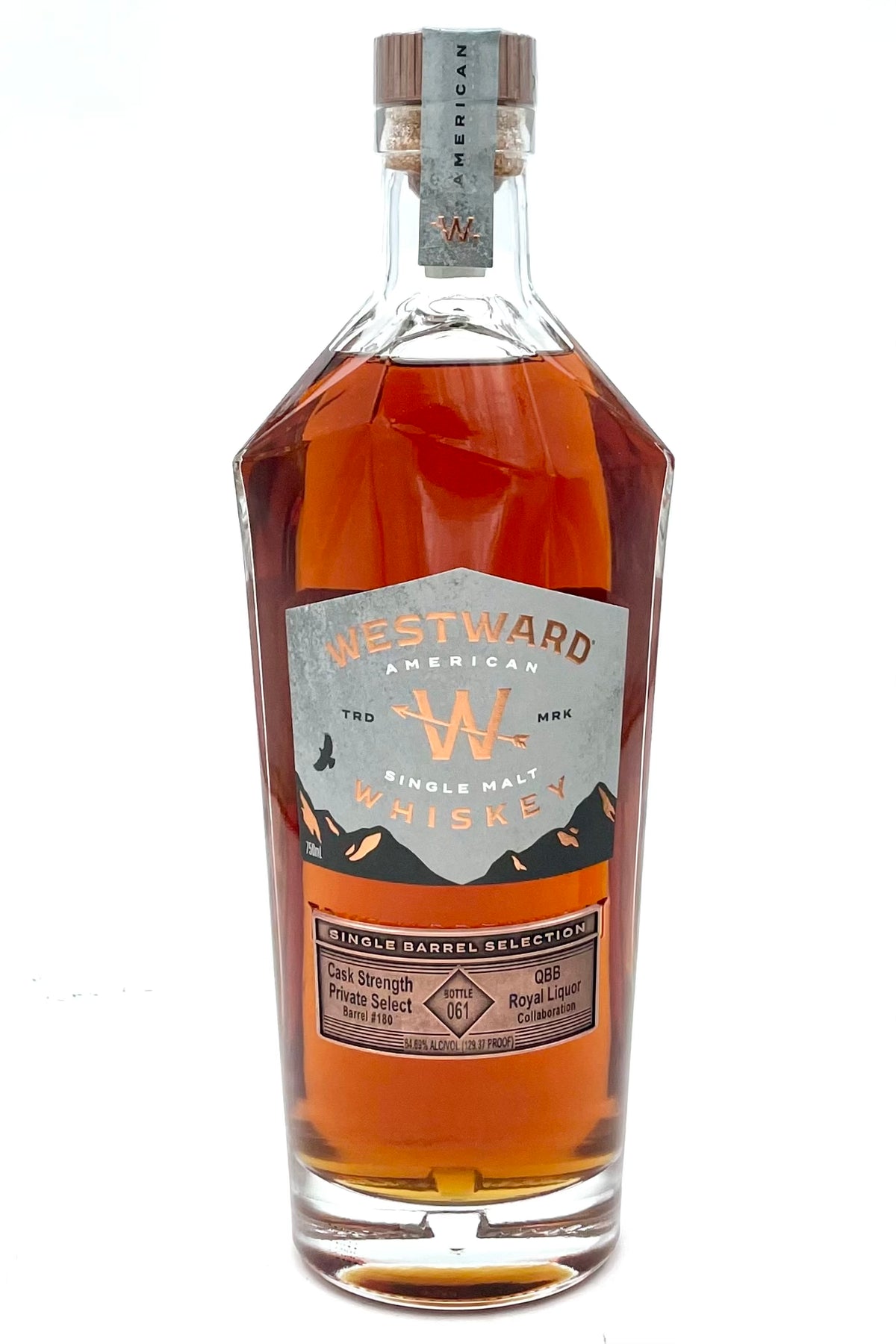 Westward Single Barrel &quot;Limited Release Barrel Proof&quot; American Single Malt Whiskey